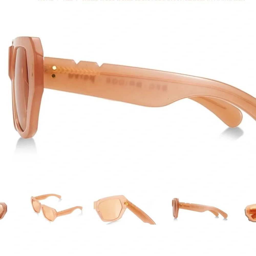 PARED BEC + BRIDGE BIG MAMMA SUNGLASSES PINK AMBER NWOT